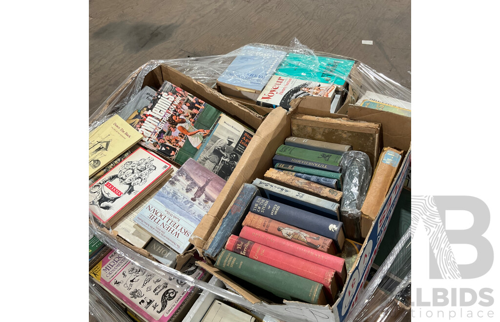 One Full Pallet - Mystery Collection of Vintage Books