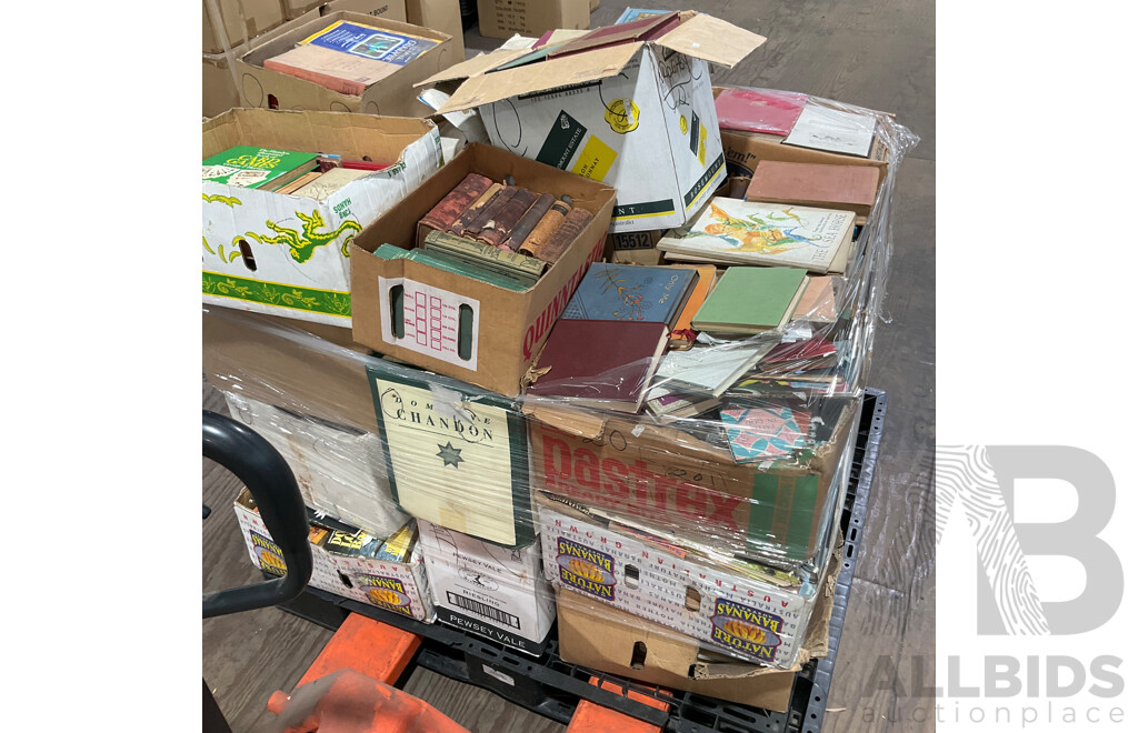One Full Pallet - Mystery Collection of Vintage Books