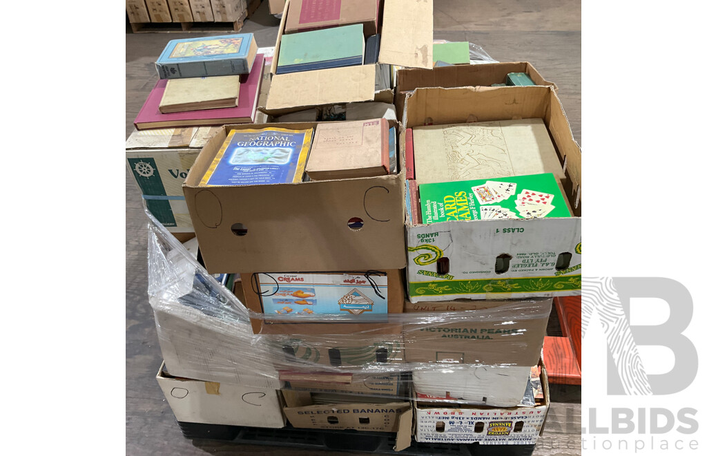 One Full Pallet - Mystery Collection of Vintage Books