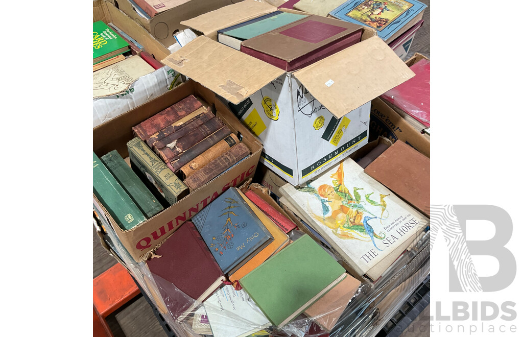 One Full Pallet - Mystery Collection of Vintage Books