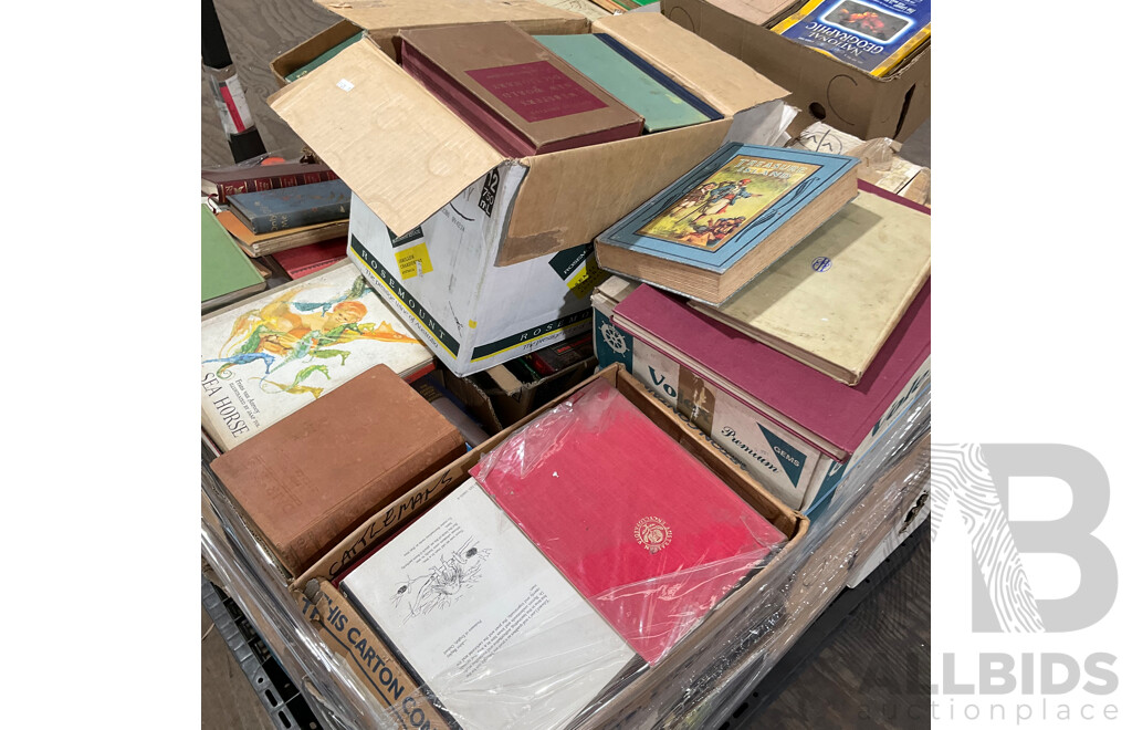 One Full Pallet - Mystery Collection of Vintage Books