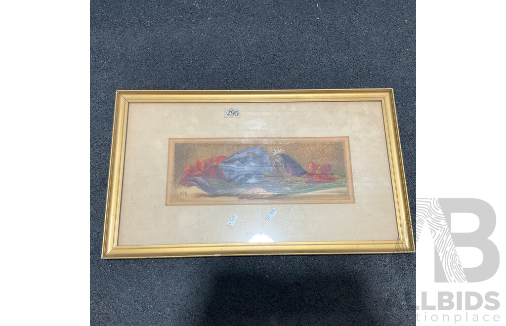Collection of Floral Painting and Prints in Various Styles, Including Artists H.C.Simpson, M. Gates, WDG and Wsme Farmer - Lot of 6