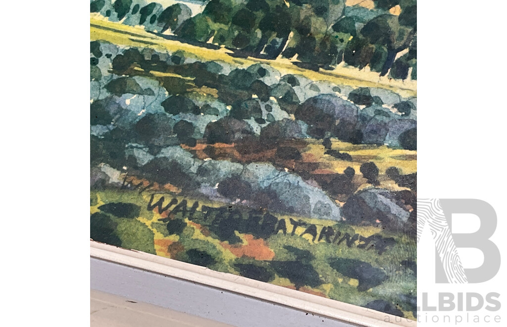 Collection of Painting and Prints of Australian Outback Ladscapes in Various Styles, Including Artists Walter Fratarinja, Oscar Namatiiva, Benjamin Landara and Others - Lot of 6