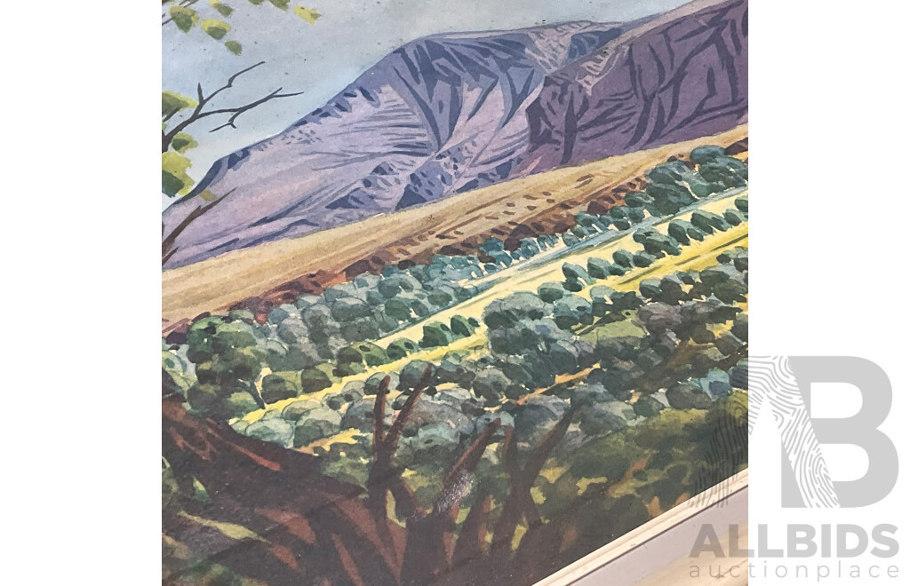 Collection of Painting and Prints of Australian Outback Ladscapes in Various Styles, Including Artists Walter Fratarinja, Oscar Namatiiva, Benjamin Landara and Others - Lot of 6