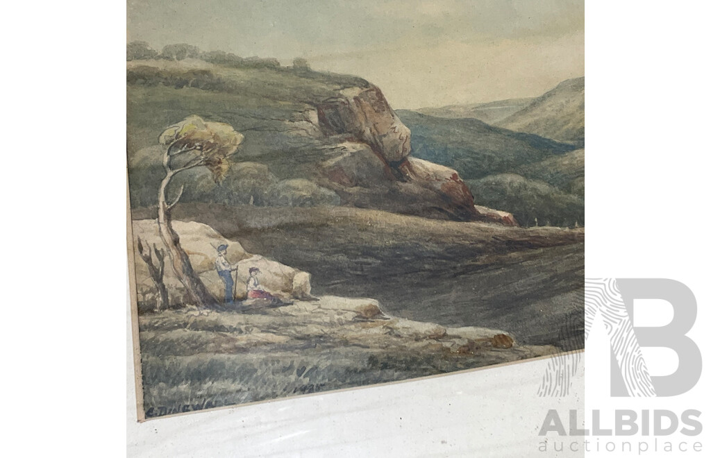 Collection of Painting and Prints of Australian Outback Ladscapes in Various Styles, Including Artists Walter Fratarinja, Oscar Namatiiva, Benjamin Landara and Others - Lot of 6