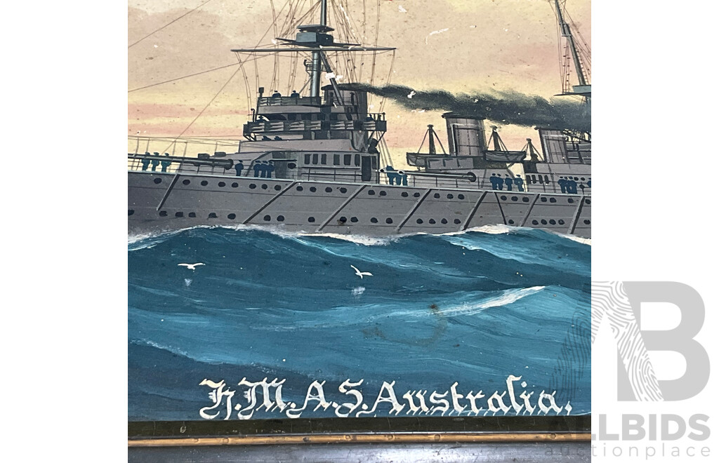Collection of Painting and Prints of Nautical Themed in Various Styles, Including Artists R.A. BorsTel and Others - Lot of 4