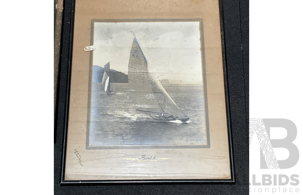 Collection of Painting and Prints of Nautical Themed in Various Styles, Including Artists R.A. BorsTel and Others - Lot of 4