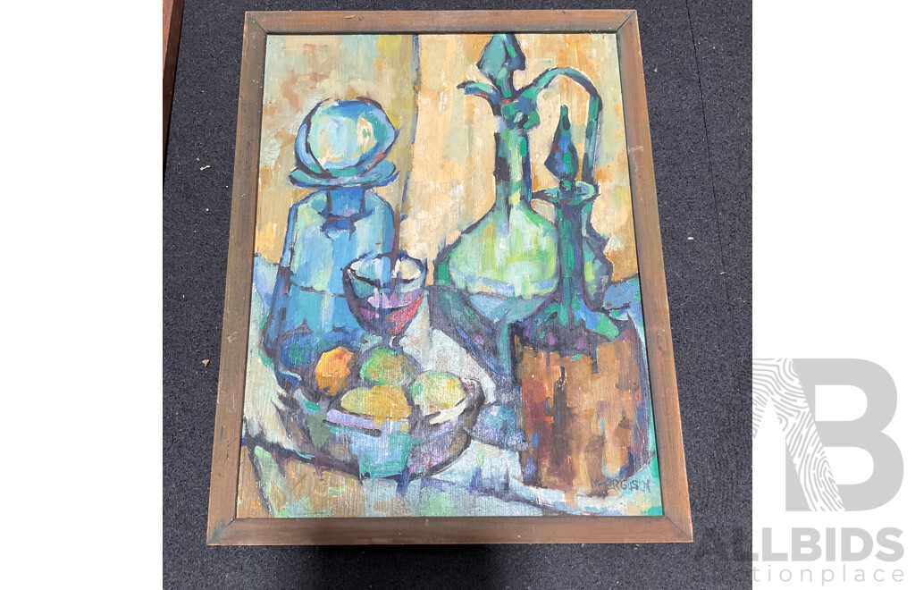 Collection of Painting and Prints in Various Styles, Including Artists R.S. Wenban (1893-1990) ''Greek Hoouse-Wives'', Ferguson  and Print of Jean-Baptiste-Simeon Chardin ''The Kitchen Maid'' - Lot of 4