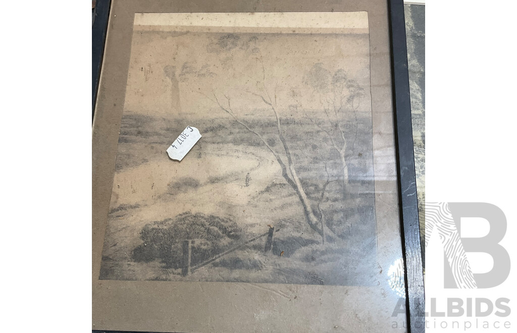 Variety of Vintage Framed Etchings and Prints  - Lot of 10