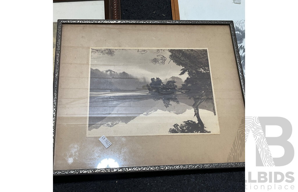 Variety of Vintage Framed Etchings and Prints  - Lot of 10