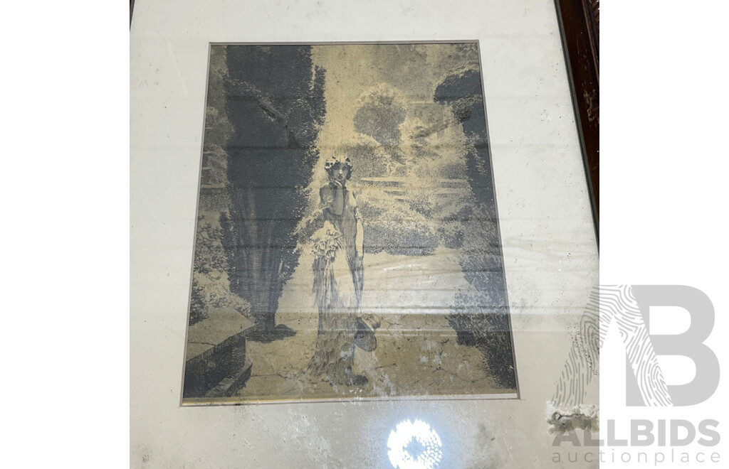 Variety of Vintage Framed Etchings and Prints  - Lot of 10