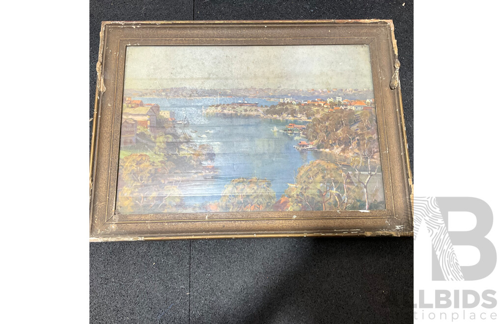 Variety of Vintage Coastal Landscape Paintings, Including M. Joensen, J. Koskie, V. Loria and Others - Lot of 8