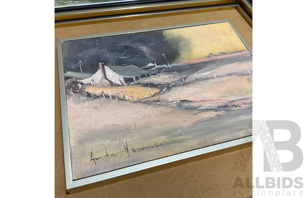 Variety of Vintage Landscape Paintings, Including Colin Parker ''Mudgee Way'' and Others - Lot of 8
