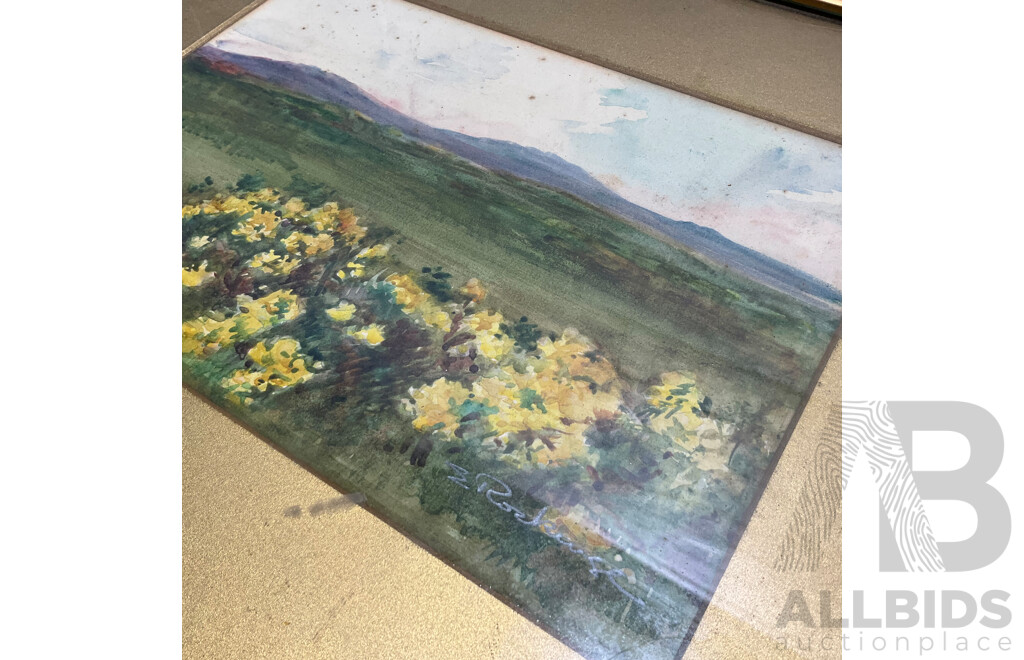 Variety of Vintage Landscape Paintings, Including Colin Parker ''Mudgee Way'' and Others - Lot of 8