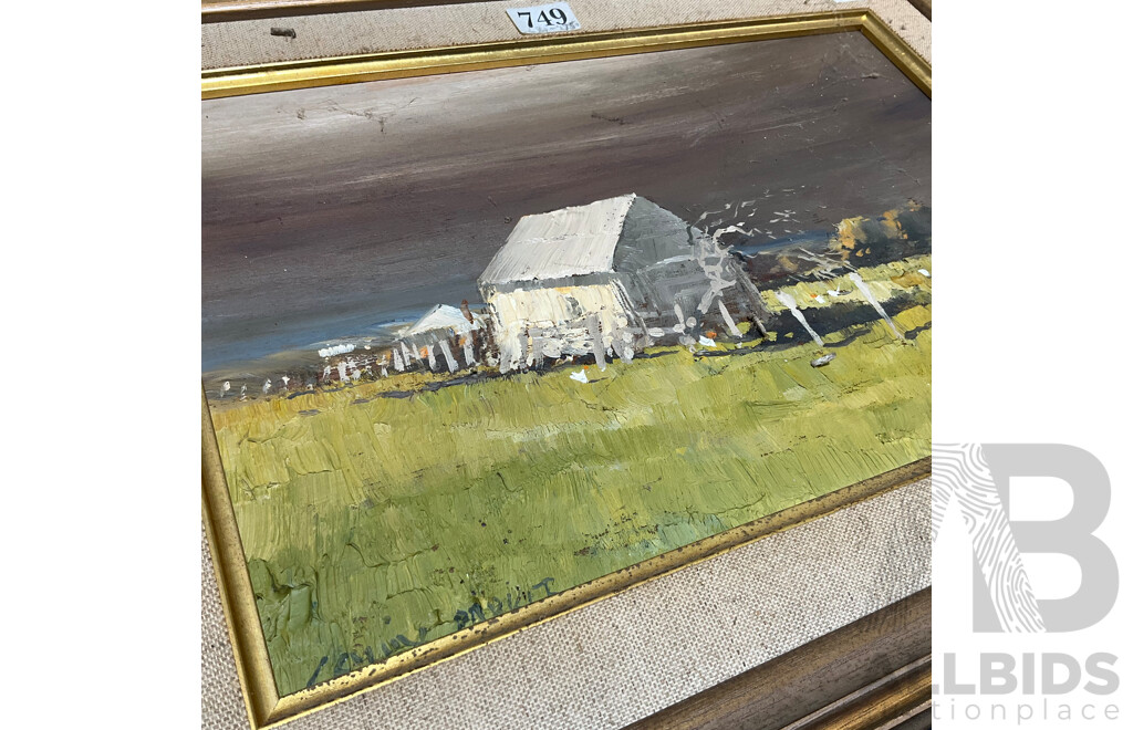 Variety of Vintage Landscape Paintings, Including Colin Parker ''Mudgee Way'' and Others - Lot of 8