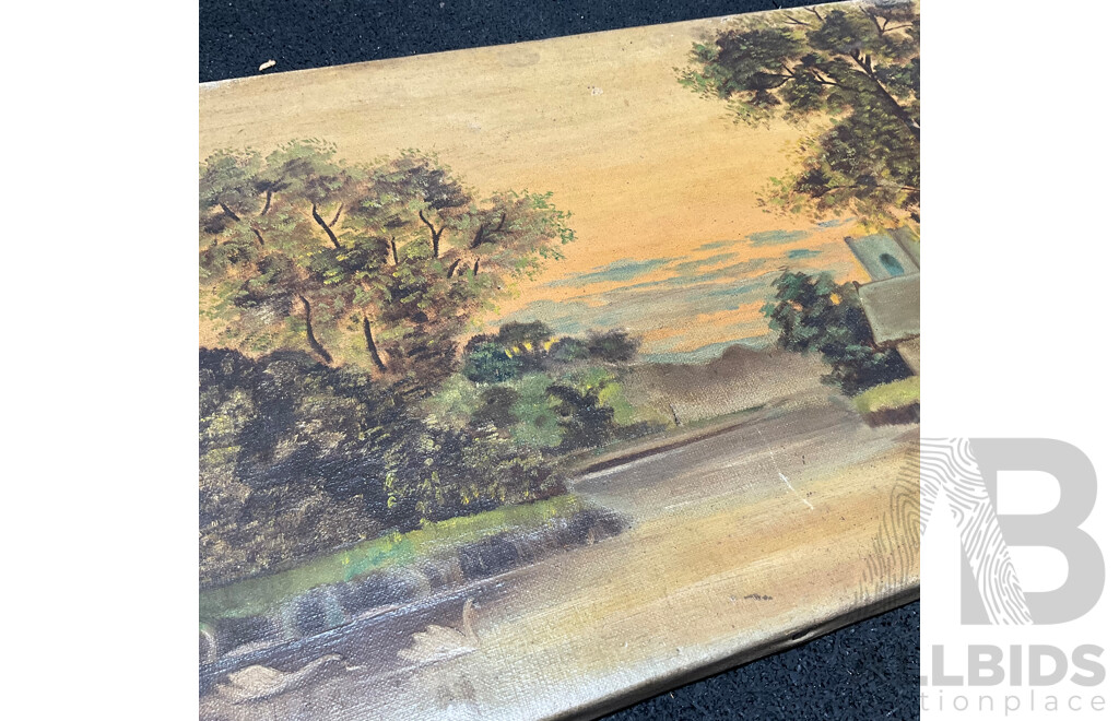 Variety of Vintage Landscape Paintings, Including E.C. Smith, ''Cario Bay'' and Others - Lot of 8
