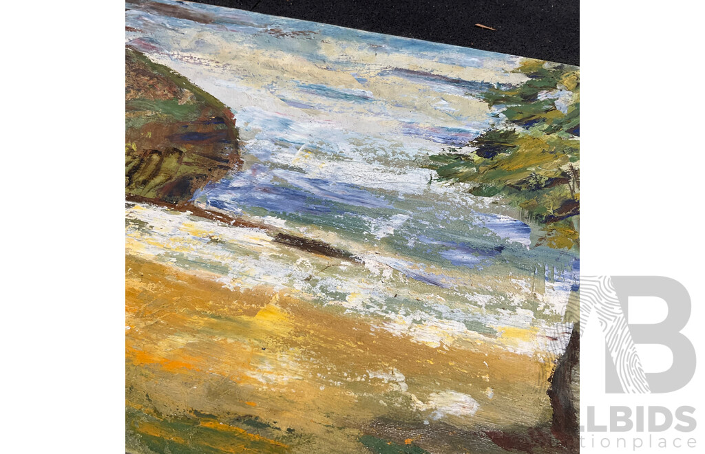 Variety of Vintage Landscape Paintings, Including E.C. Smith, ''Cario Bay'' and Others - Lot of 8