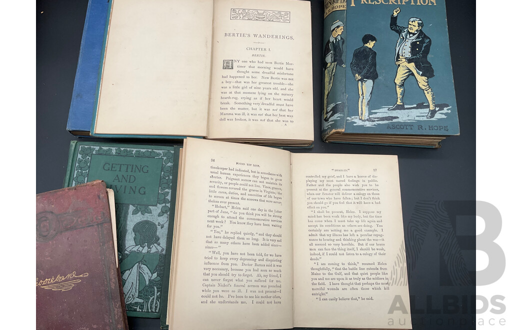 Collection of Early 20th Century Fiction in Decorative Hardback, Including Don Quixote, Poetical Works of Edmund Spenser, Otters to the Rescue and More