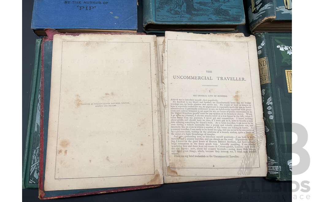 Collection of Early 20th Century Fiction in Decorative Hardback, Including Don Quixote, Poetical Works of Edmund Spenser, Otters to the Rescue and More