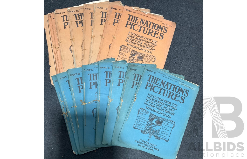 The Nation's Pictures Cassell & Co. Ltd Part From 1-9, 12-19, 21 and XI. - Lot of 17