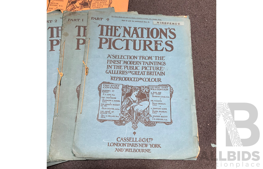 The Nation's Pictures Cassell & Co. Ltd Part From 1-9, 12-19, 21 and XI. - Lot of 17