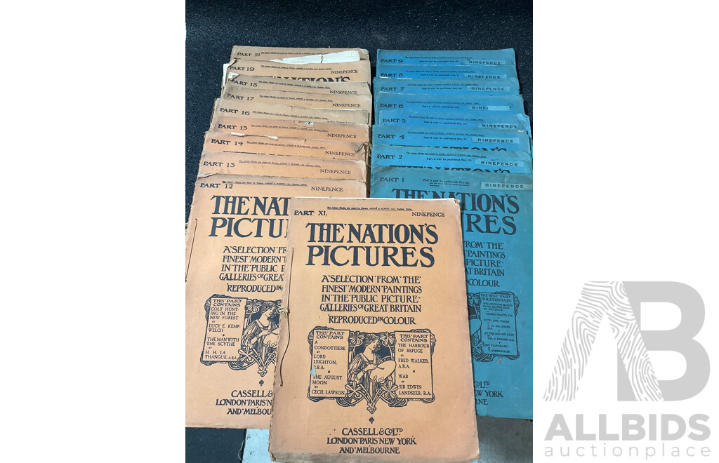 The Nation's Pictures Cassell & Co. Ltd Part From 1-9, 12-19, 21 and XI. - Lot of 17