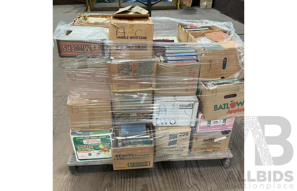 One Full Pallet - Mystery Collection of Vintage Books