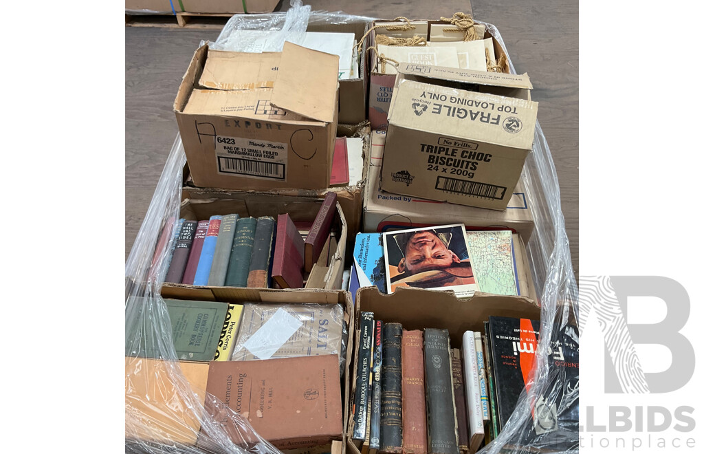 One Full Pallet - Mystery Collection of Vintage Books