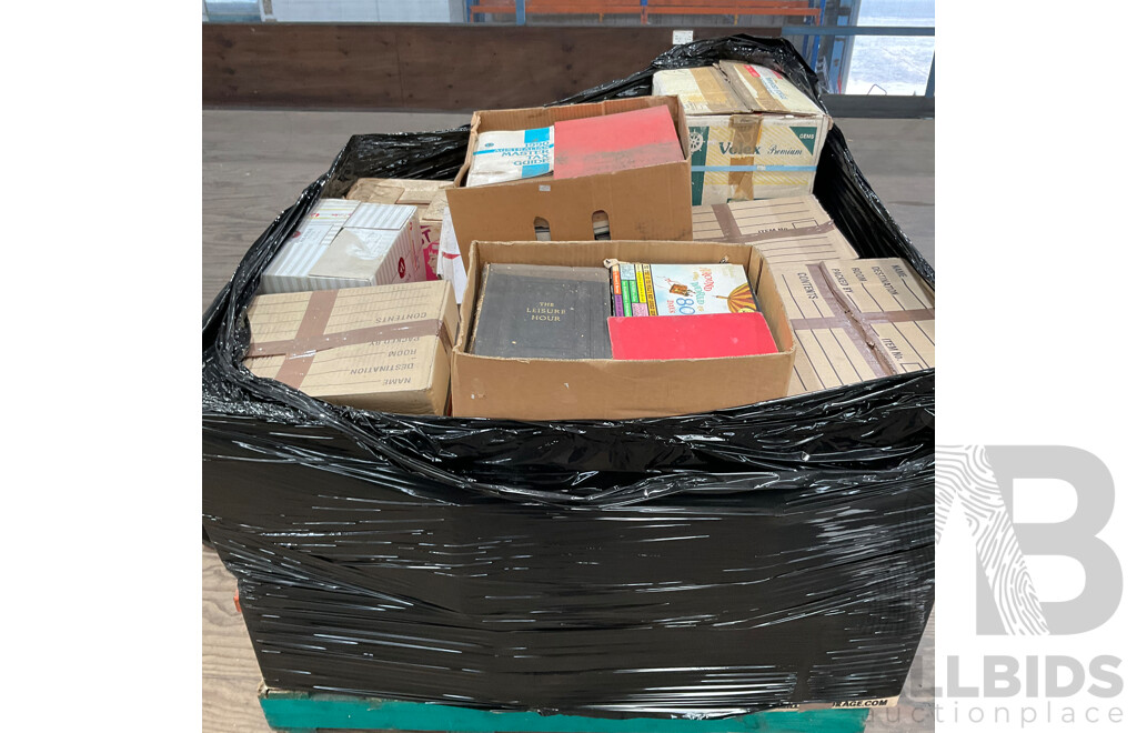 One Full Pallet - Mystery Collection of Vintage Books