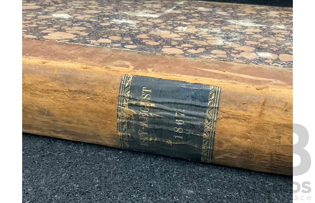 Antique Bound Volume of the Sydney Morning Herald - May to August/1867