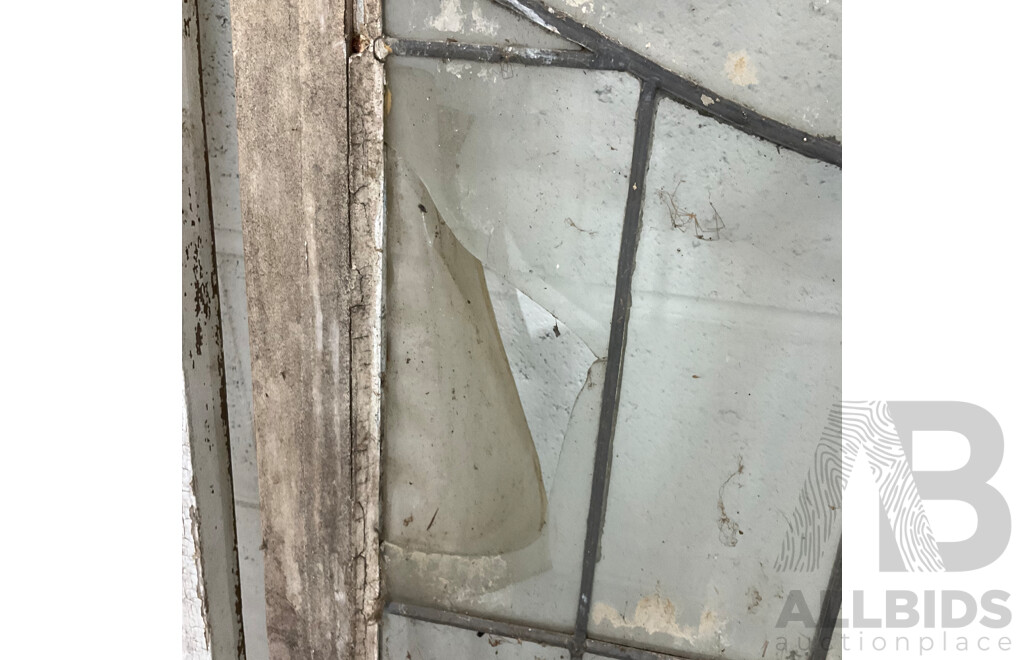 Matching Set of Six Leadlight Windows