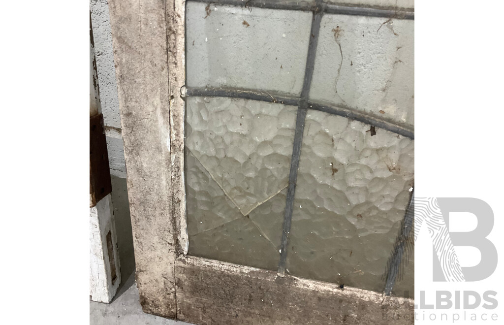 Matching Set of Six Leadlight Windows