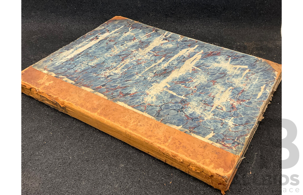 Antique Bound Volume of the Sydney Morning Herald - 1/1860