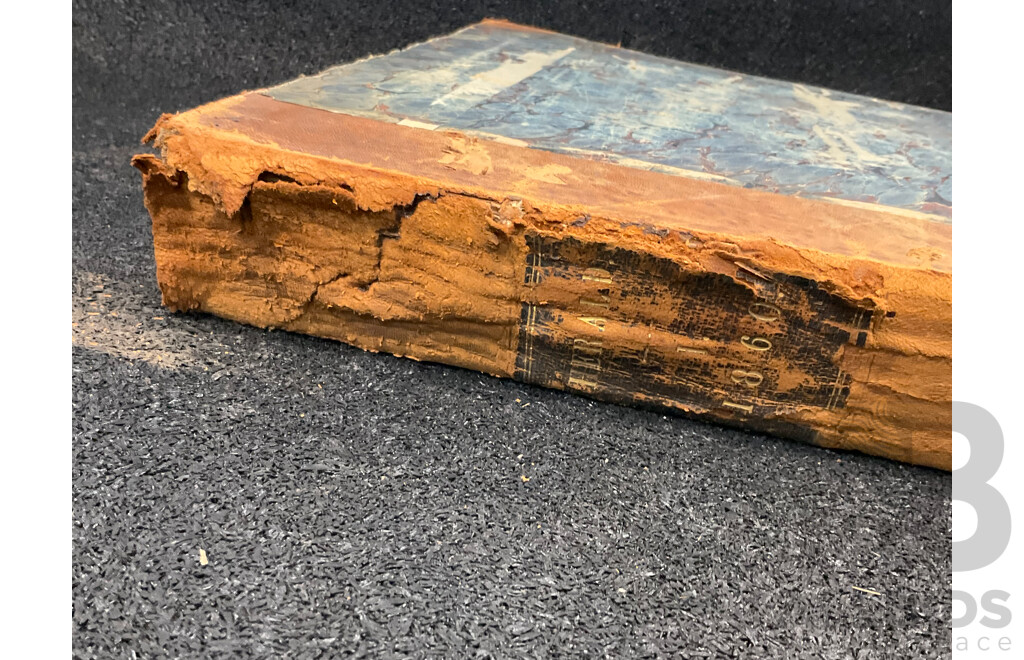 Antique Bound Volume of the Sydney Morning Herald - 1/1860