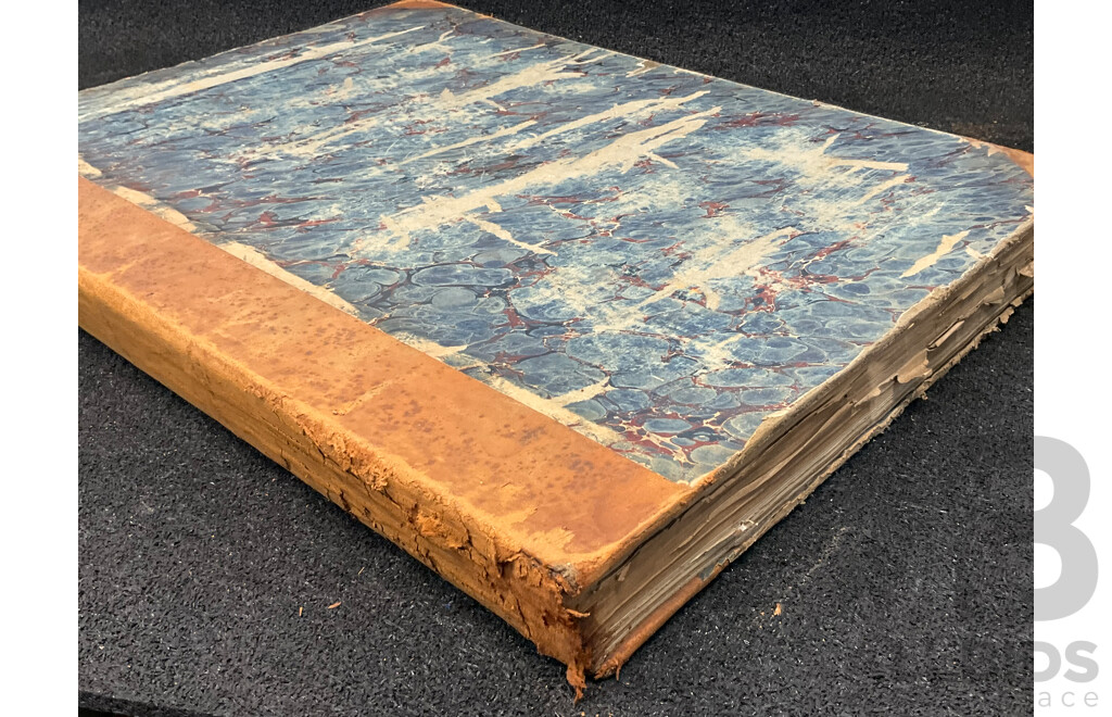 Antique Bound Volume of the Sydney Morning Herald - 1/1860