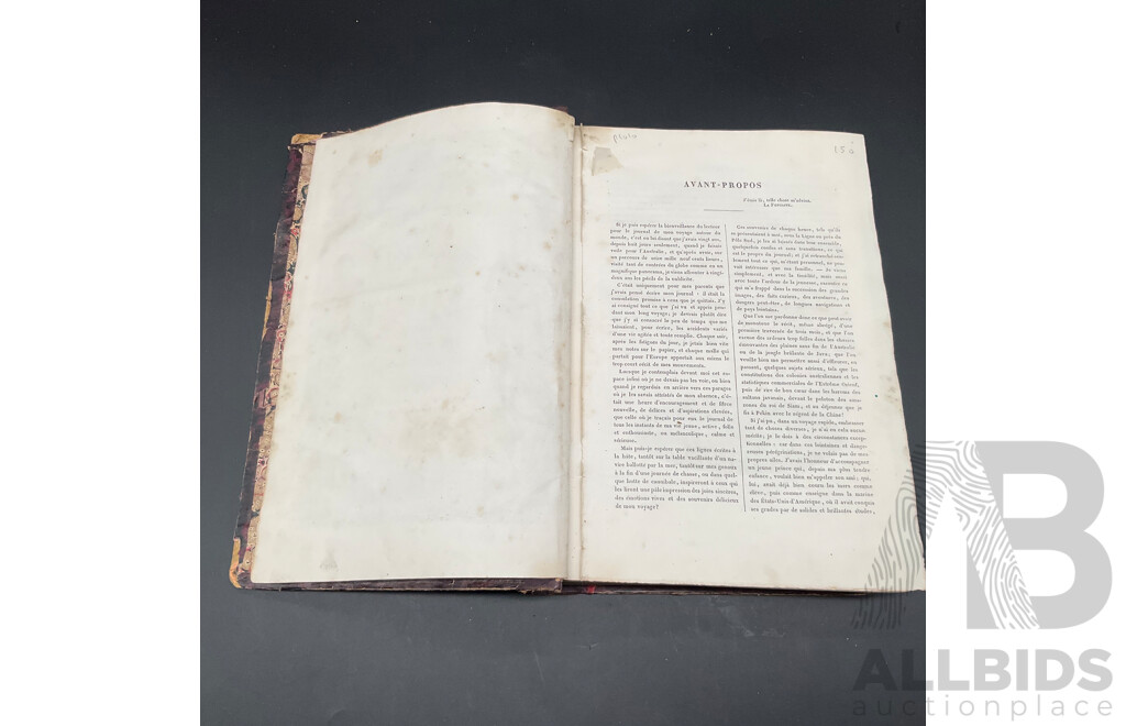 Voyage Autour Du Monde (Voyage Around the World) by the Comte De Beauvoir