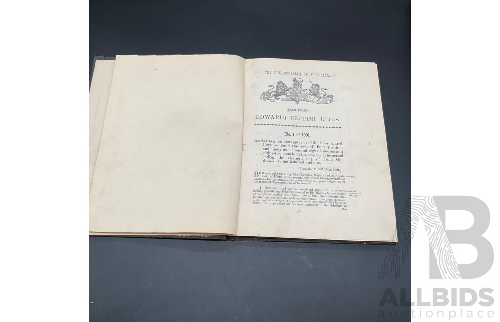 The Commonwealth of Australia, Anno Primo - Edwardi Septimi Regis (1901)
