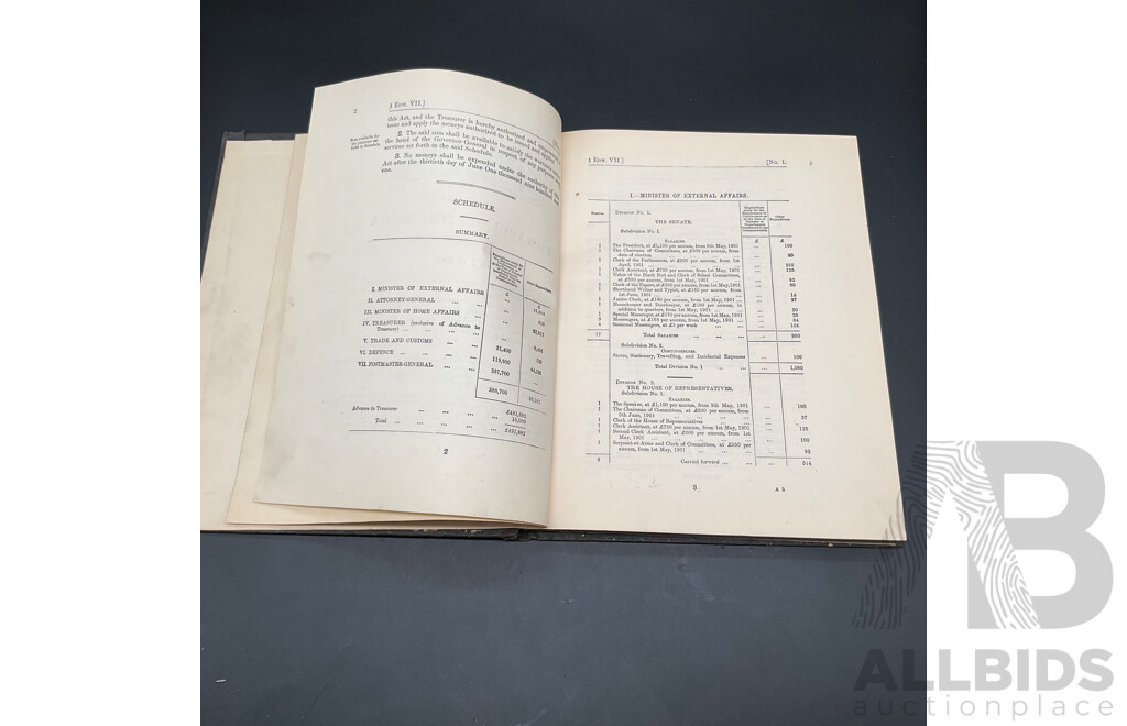 The Commonwealth of Australia, Anno Primo - Edwardi Septimi Regis (1901)