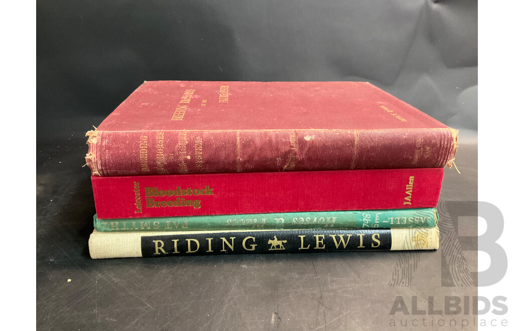 Large Collection of Vintage Books Related to Horses