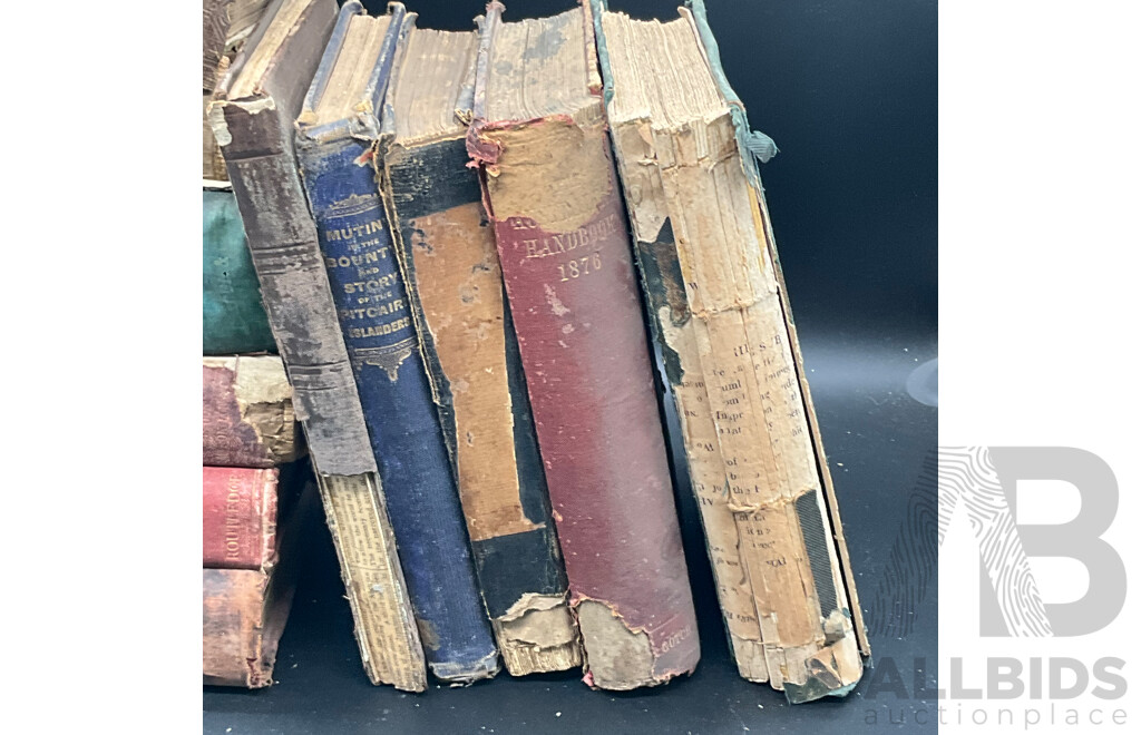 Antique, Decorative, Rare Books About Australian and New Zeland - Lot of 16