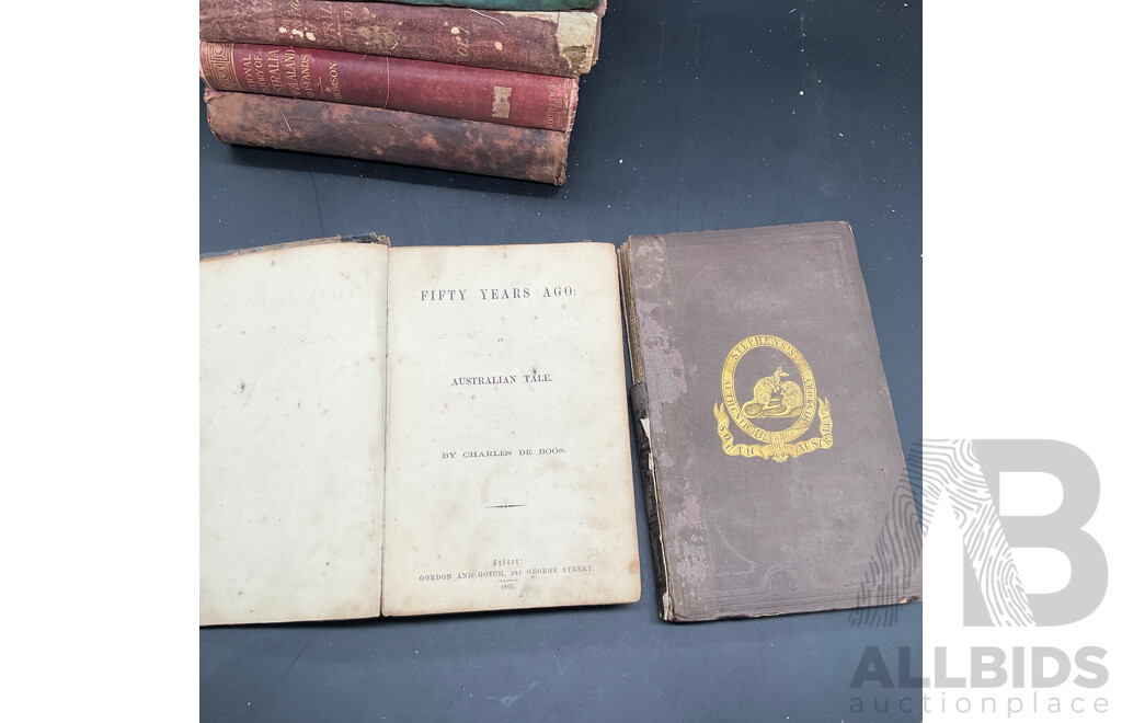 Antique, Decorative, Rare Books About Australian and New Zeland - Lot of 16