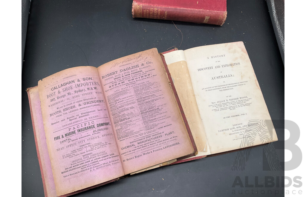 Antique, Decorative, Rare Books About Australian and New Zeland - Lot of 16