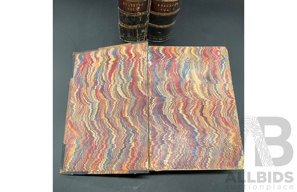 SHAKESPEARE Staunton Vol. I to III, Edited by Howard Staunton - Lot of 3