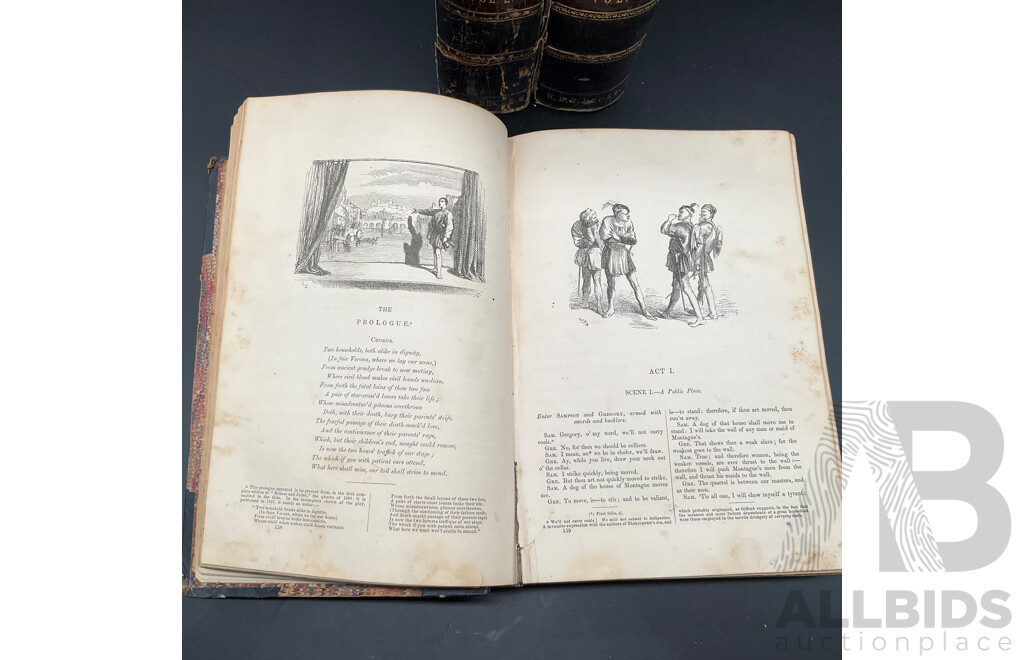 SHAKESPEARE Staunton Vol. I to III, Edited by Howard Staunton - Lot of 3
