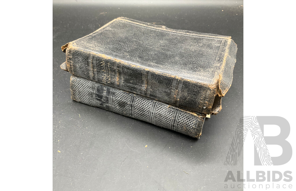Antique Ilustrated Edition of The Story of the Bible by Charles E. Graham & Co. and Others - Lot of 4