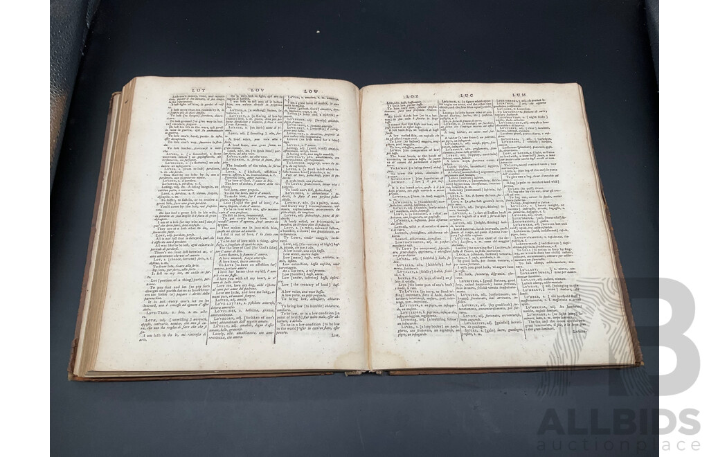 Baretti's English and Italian Dictionary