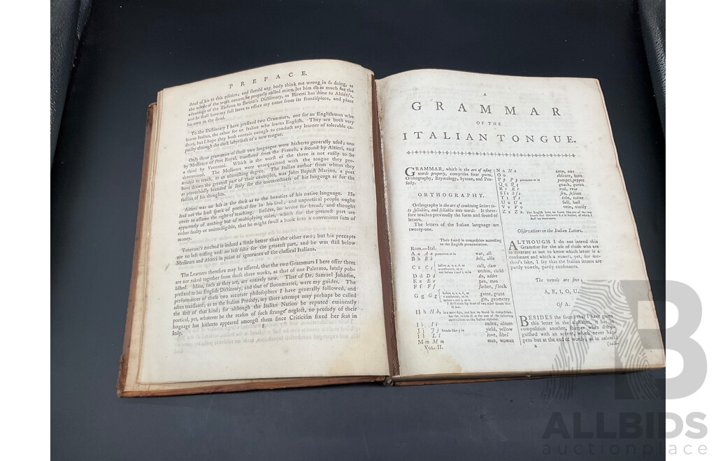 Baretti's English and Italian Dictionary