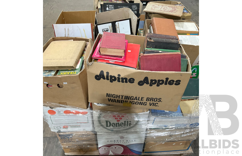 One Full Pallet - Mystery Collection of Vintage Books
