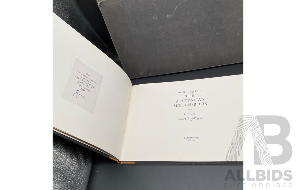 The Australian Sketch-Book, by Artist S.T.Gill, First Lansdowne Edition (#281/1000)