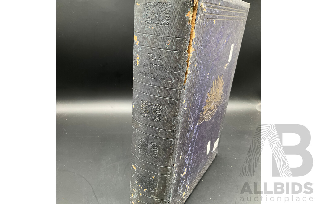The All-Australia Memorial, a Historical Record of Australia's Efforts During World War I